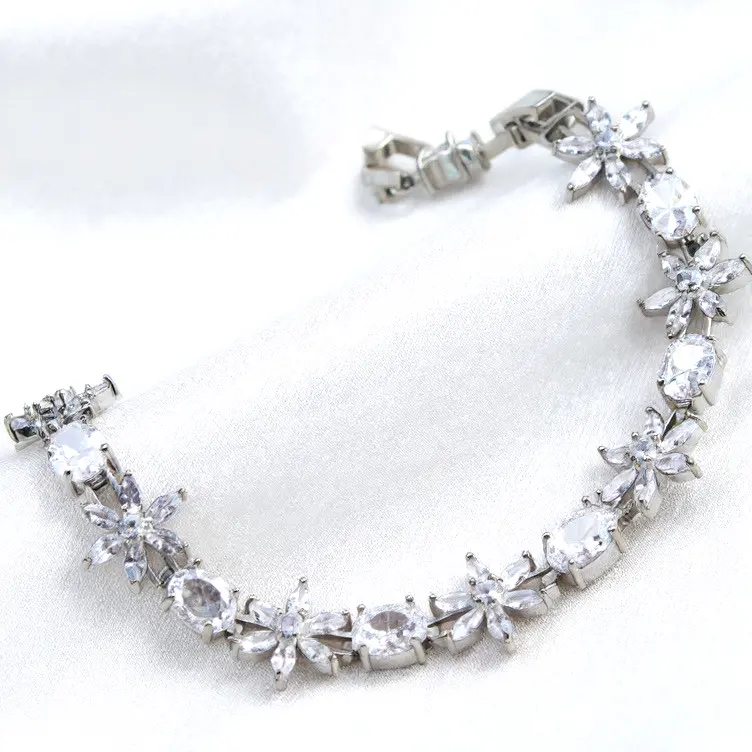 Bracciale Fiori Di Cristallo