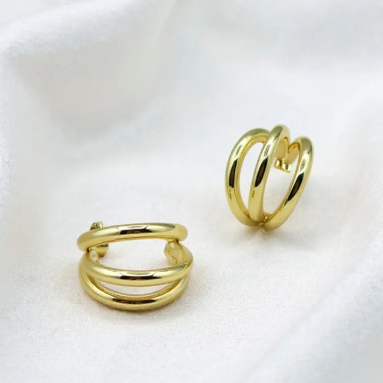 [COO3] Orecchini Triplo Cerchio Audace