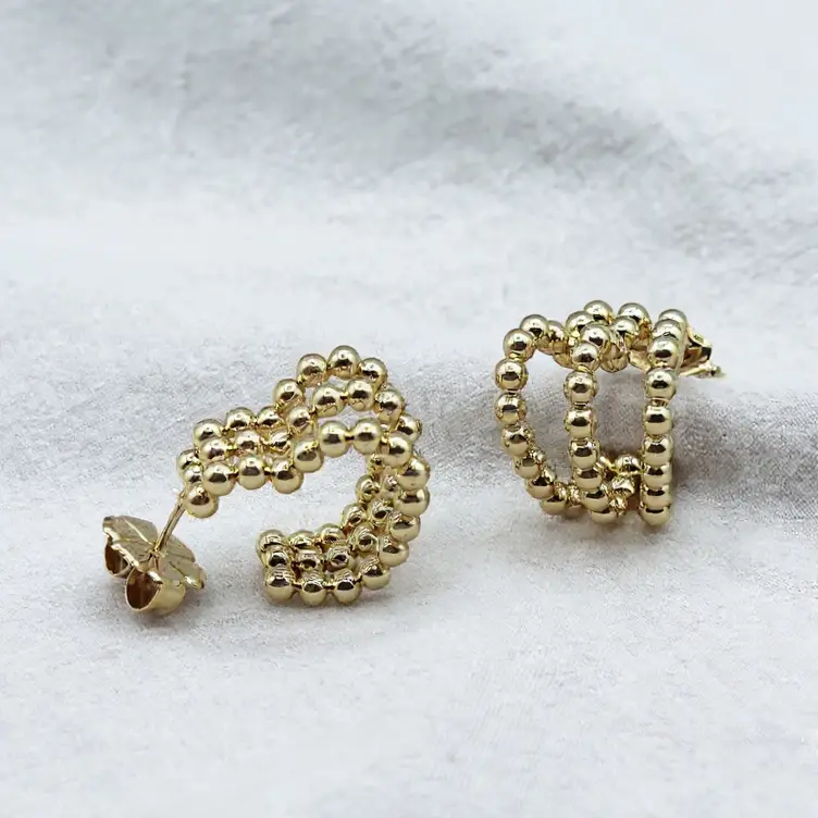 [CCO4] Orecchini Cuori Intrecciati