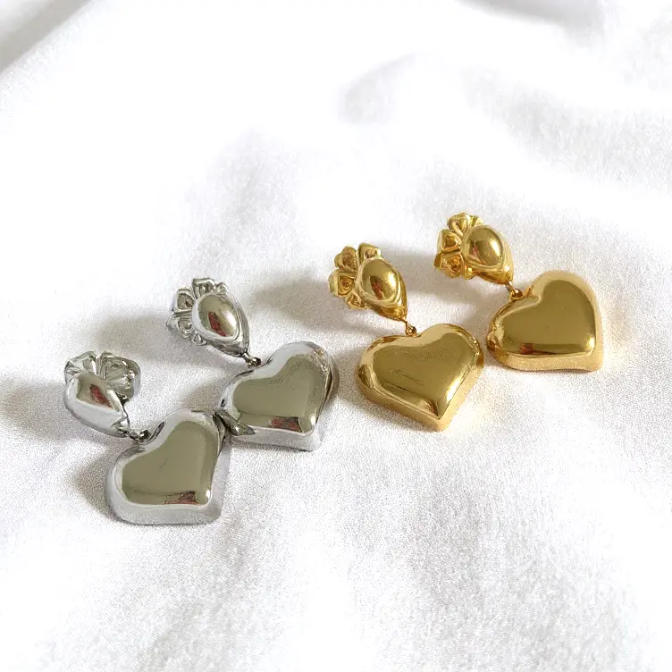 [MOO12] Orecchini Cuore Lucente (Gold)