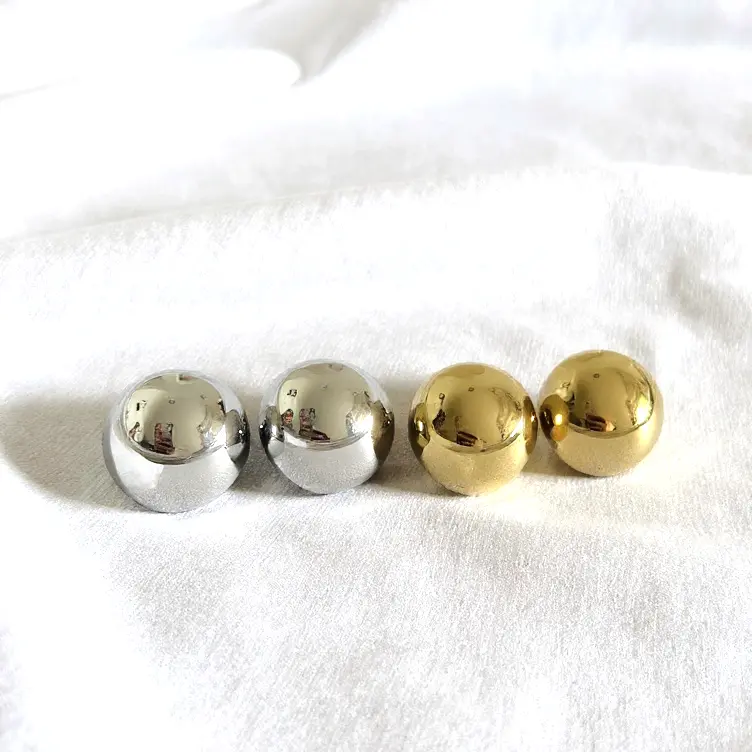 [MOO19] Orecchini Bottone Big (Gold)