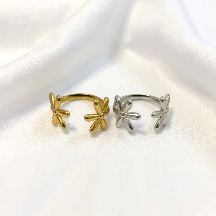 [MAO23] Anello Duo Fiori (Gold)