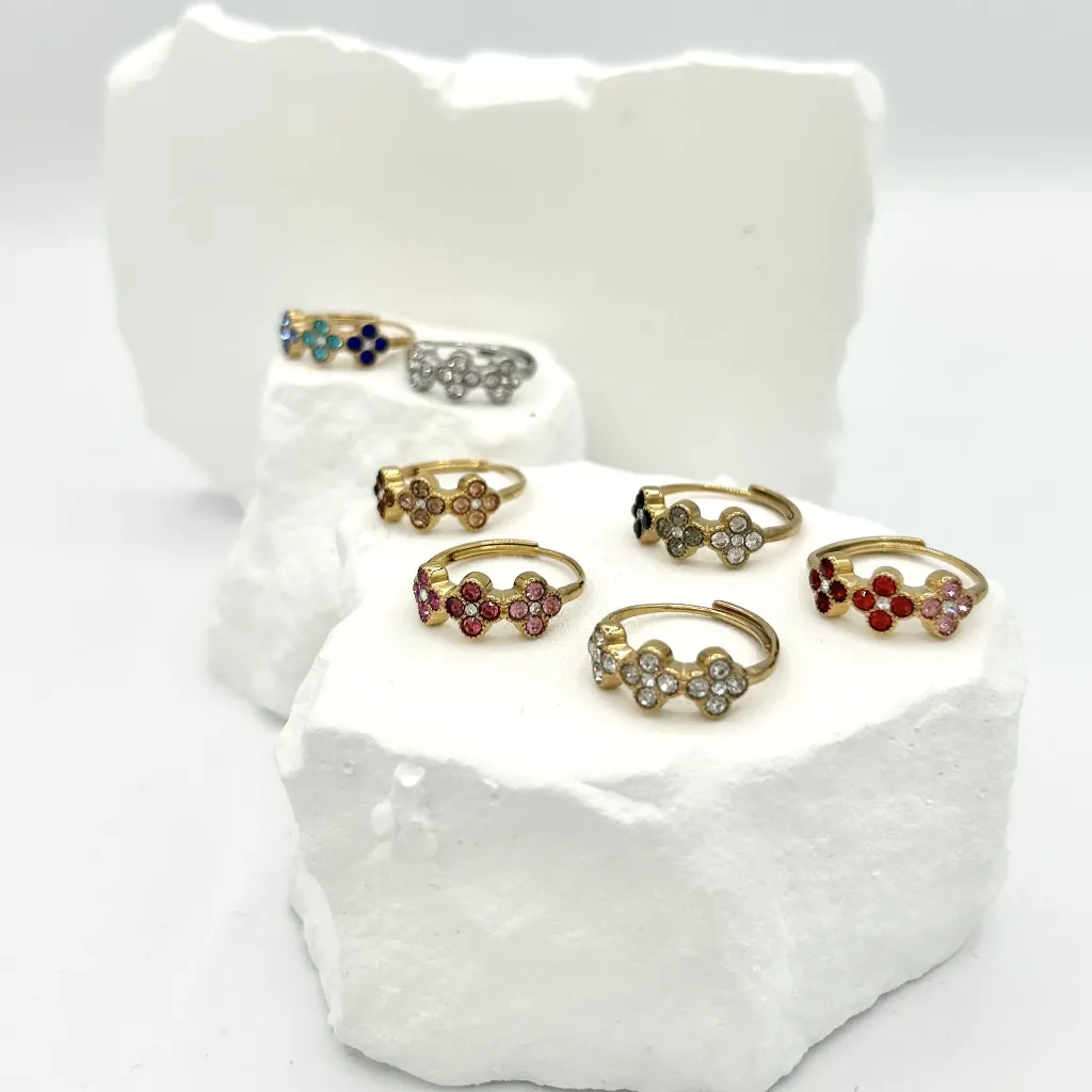 Anello Sophie (Gold, Nera)