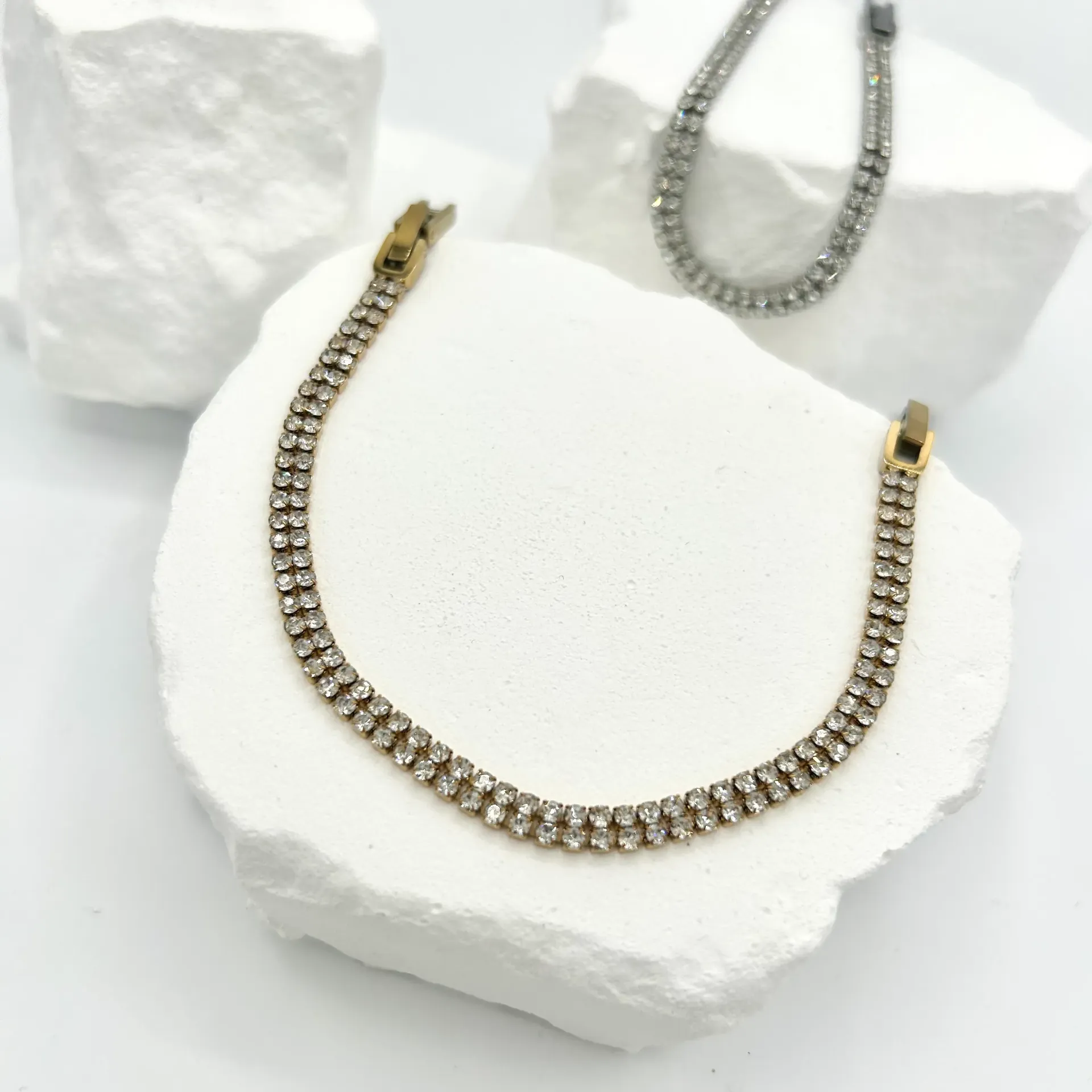 Bracciale Double Tennis (Gold)